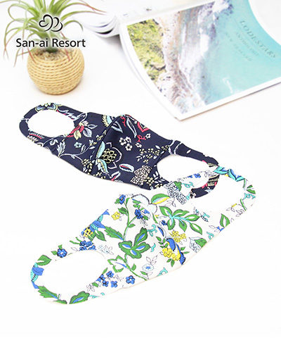 【San-ai Resort】【洗って使える】水着素材フェイス マスク M