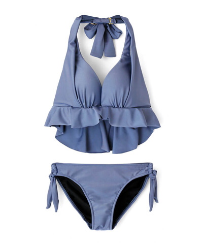 【SALE】ナチュラルだけどしっかり盛れる【ナチュラルアップブラ】Solidノンワイヤービキニ　7M・9M