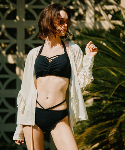 【UPF50＋】　フリル羽織り　M　　【San-ai Resort（サンアイリゾート）】