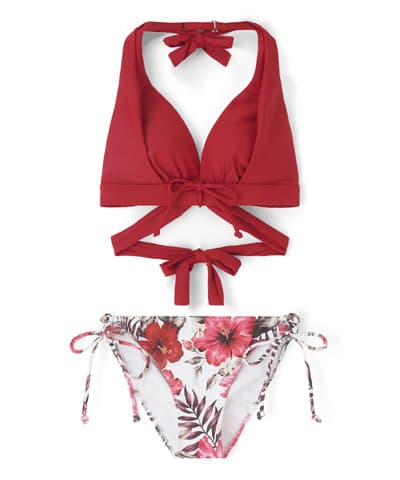 【2026年新作】ナチュラルだけどしっかり盛れる【ナチュラルアップブラ】　ノンワイヤービキニ　9M　【San-ai Resort（サンアイリゾート）】