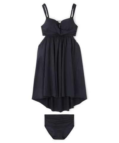 【2026年新作】【WEB限定】【UPF50＋】ワコール共同開発、ノンワイヤーなのにぷっくり美胸を作る【ダブルアップ】　ノンワイヤーAライン水着 M1/M2/L1　　【San-ai Resort（サンアイリゾート）】