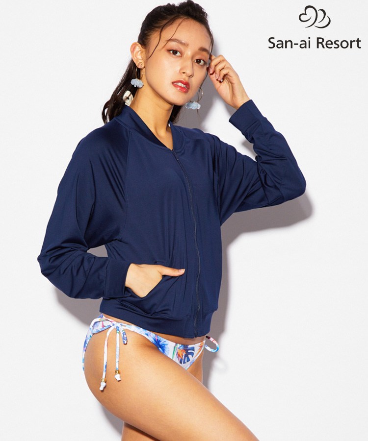 【SALE】【San-ai Resort】UPF50＋ カラー ブルゾン M