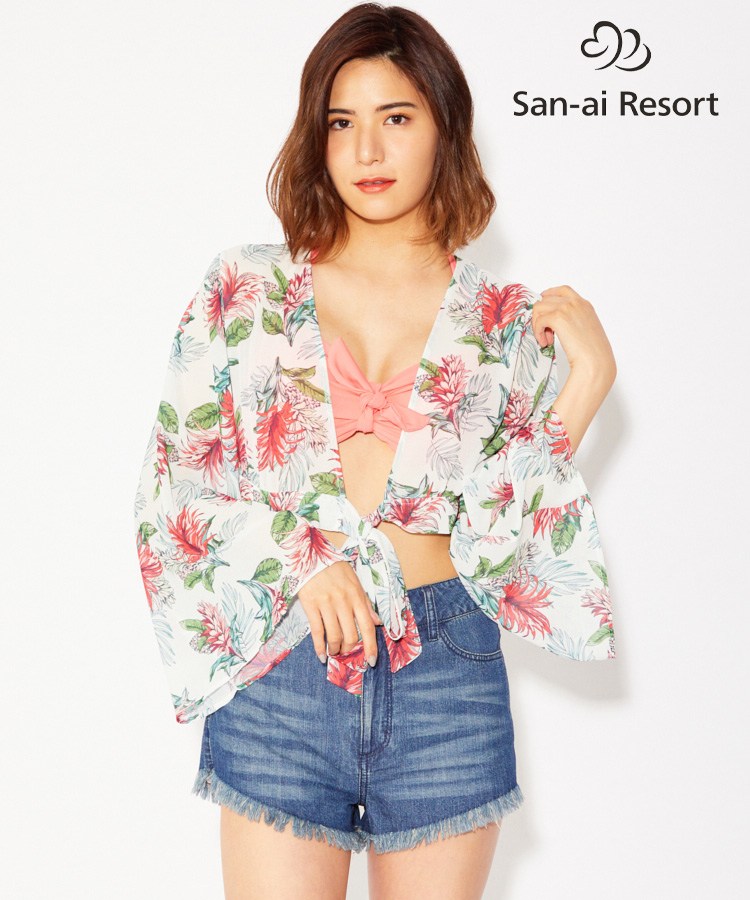 【SALE】【San-ai Resort】Pain Lily　ショート 羽織 M