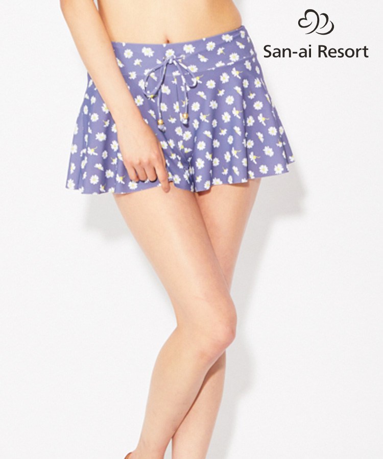 【SALE】【San-ai Resort】Small Flower　ショート パンツ M
