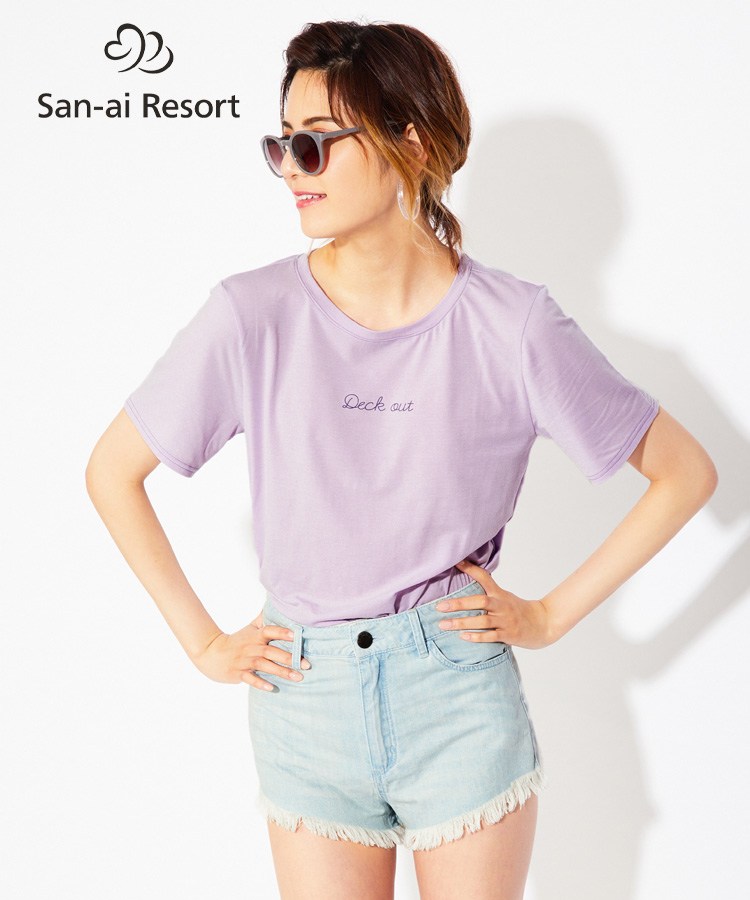 【SALE】【San-ai Resort】Pe天竺 Tシャツ Ｍ