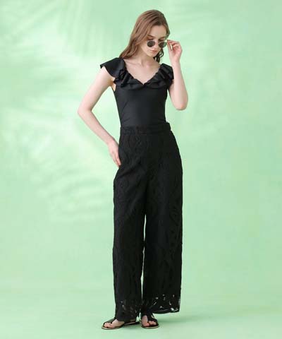 WEB限定【ANAYI×Reirコラボ】　ワンピース水着ショートパンツセット　9M・11L　【Reir（レイール）】