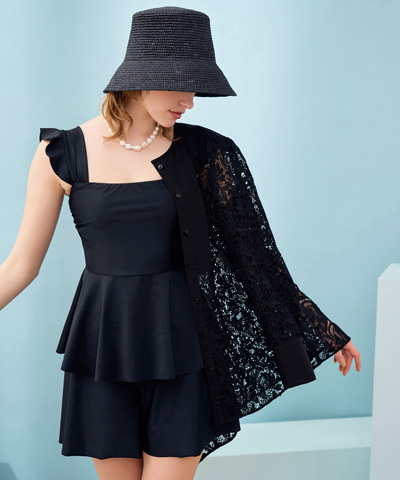 WEB限定【ANAYI×Reirコラボ】　タンキニ3点セット　9M・11L　【Reir（レイール）】