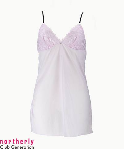 シンプル単色レーススリップ M 【northerly】