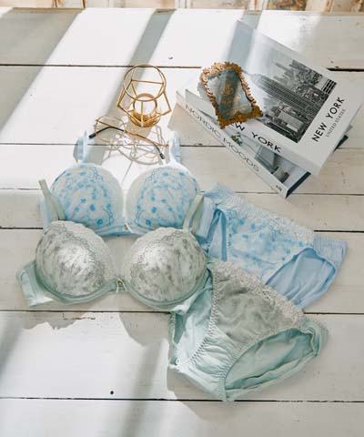 【WEB限定】ミンスフラワーアーチブラジャー＆ショーツセット  【northerly】
