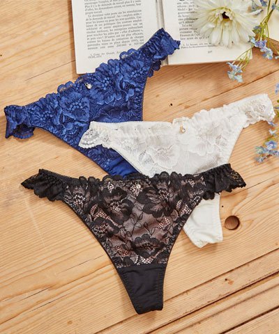 【SALE】【northerly bra フィットシリーズ楽盛りフィット】ストレッチレースTバックショーツ2WAY単品 M・L 【northerly】