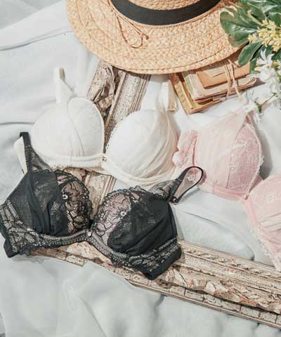 【SALE】【northerly bra フィットシリーズ 楽盛りフィット】　楽盛りチュールベール　ブラジャー単品　B～Fカップ　 【northerly】