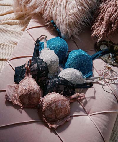 ★ちーちょろすさんご紹介アイテム★【新色グレー、ブラック×ピンク、ブルーグリーン】【northerly bra フィットシリーズ 楽盛りフィット】　ストレッチレース　ブラジャー単品　B～Fカップ　【northerly】