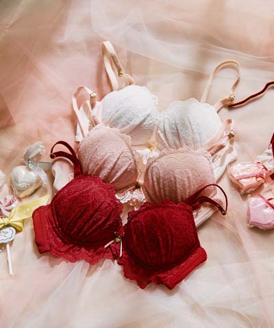 ★1/30ちーちょろすさんご紹介商品★【northerly bra フィットシリーズ 楽盛りフィット】 バレンタイン ブラジャー単品 B～Fカップ 【northerly】