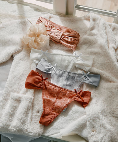 【northerly bra フィットシリーズ 楽盛りフィット】 ストレッチレース ノンワイヤースリットレーシーTバックショーツ2WAY単品 M/L【northerly】